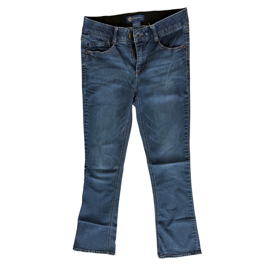 Democracy Womens Absolution Bootcut Jeans 4 Medium Blue Stretch Denim Cowgirl